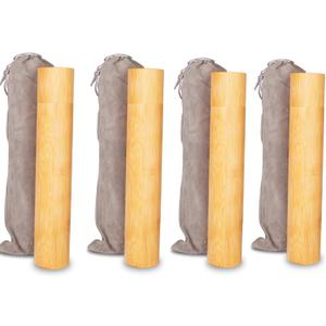 Set of 4 Small Bamboo Scattering Urn Tube for Human Ashes, ECO & Biodegradable Friendly Mini Bamboo Spreading Cremation Tube Urn for Adult Male Female Ashes (Original)