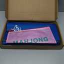 Mahjong Mat for Table with Mahjong Tile Bag, Anti Slip and Noise Reduction Table Cover for Mah jongg, Poker, Card Games, Board Games (Navy, 31.5"*31.5"), 31.5 inches x 31.5 inches x 0.1 inches