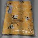 Wamika Cute Yellow Bees Honey Hand Bath Towel Shower Towels Set Bumblebee Gnomes Beehive Kitchen Hanging Gym Bathroom Towel Highly Absorbent 2pcs