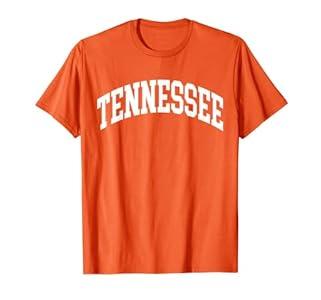 Tennessee TN Varsity Style White Text T-Shirt XS