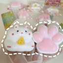 Hamster Squishy Squeeze Toys Bliss Squishy Hamster Cute Soft Cat Paw Squeezebliss 2 Pcs Pinch Family Silicone Squishies Tangcii Fidget Stress Relief Sensory Toys Gifts for Adults Women