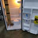 Midea MERM33S1ABB Mini Fridge, 3.3 Cu.ft Compact Fridge with Internal Light, Adjustable Thermostat, Reversible Door, Low Noise for Dorm, Office, Bedroom Black, 3.3 Cubic Feet