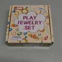 36pcs Princess Play Jewelry Set for Little Girls Ages 4-6, Kids Costume Dress Up Jewelry Necklace Bracelet Rings for Toddlers, Childrens Princess Easter Party Favors Gift 3 4 5 6 7 8 Year Old Girl