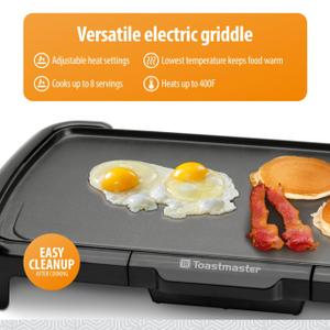Toastmaster 10" x 16" Electric Griddle