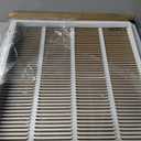 HVAC Premium 22 x 22 Duct opening Steel Return Air Filter Grille, for 1-inch Filter, Fixed Hinged Door, Flat stamped HVAC Vent Cover Grille, Outer Dimensions 24.5 x 24.5