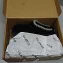 Vilanva Platform Clogs for Women Cozy Suede Fall Slippers with Warm Fur Lined Slip on Shoes Outdoor Indoor House (8, Black)