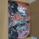 Kids Headphones Bulk 20 Pack Multi Colored On-Ear Corded Headphones with 3.5mm Jack for School Classroom Libraries Students Adult, Individually Bagged (12 Colors)