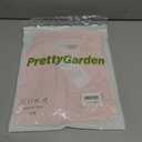 PRETTYGARDEN Women's Lace Long Sleeve Button Down Blouse (Pink, M)