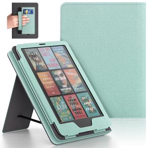 Lainergie Case with Hand Strap and Stand,Incompatible with Old Version, Durable Synthetic Leather Cover with Auto Sleep Wake,Tequila Green
