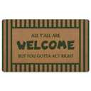 Qskjre Classroom Crayon Welcome Door Mat, Funky Classroom Kids Artificial Coir Front Door Mat Indoor Outdoor Entrance, Trendy Preppy School Doormat Rug for Porch Entryway Patio Decor,17X30 Inch