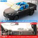 Upgraded 480T Windshield Sun Shade Custom Fit Toyota Tacoma 2016-2023 2024 2025, 5-Layer Car Front Sunshade, Cotton Spunlace Nonwoven Fabric, [OEM Design, 100% Sun Blockage] Heat UV Protection