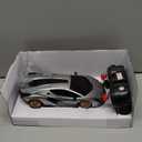 QUN XING Remote Control Car 1:24 Officially Licensed 2.4GHZ Rc Cars Lambo Sport Racing Toy Car for Kids Boys 4-7 Years Birthday Gift,Silver
