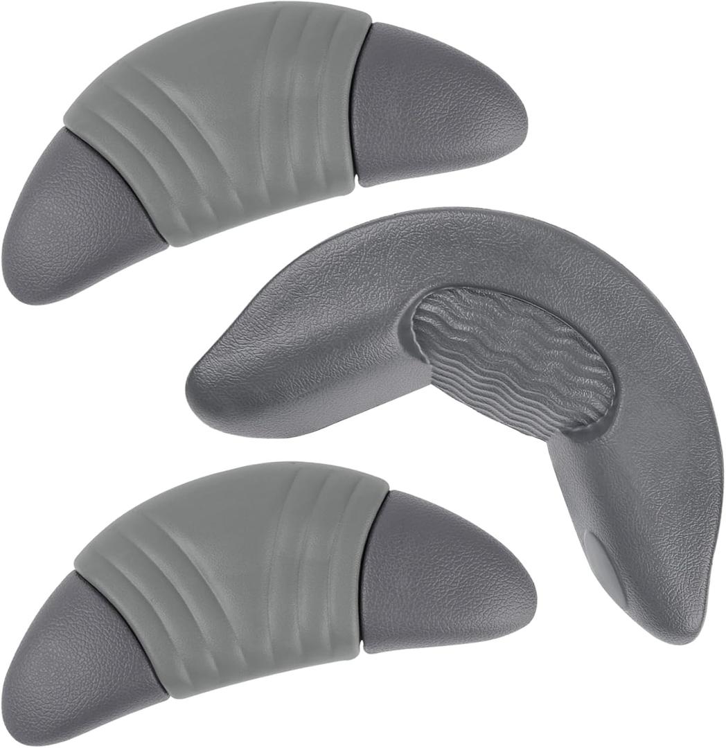 ulapithi 1 Pcs Neck Pillow and 2 Pcs Replacement Head Rest Pillows Compatible with Artesian Island Spas Hot Tubs and Tidal fit Swim Spa - Dark Grey, Head Pillows Part# 26-1303-85