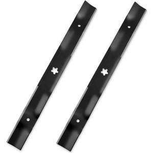 532403107 Lawn Mower Blade Compatible with Husqvarna YTH22V46 YTH20K46 46'' Deck, Mower Mulching Blade Replacememt for Ariens Craftsman Poulan AYP, Replaces 531309715, 532405380, 575937901, 2 Pack