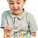 Bluey Family Figure Pack of 4, Robust Poseable Character Toys with Bingo, Chilli, and Bandit Figures, Toddler-Sized Animal Figurines for Kids Ages 3+