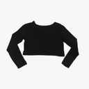 DAZY Fitted Long Sleeve Tee Versatile Casual Formal Top for Women Enhances Body Proportions for Layering,L