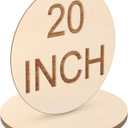 20 Inch Round Wood Circles Unfinished Wood Cutout for Craft Door Hanger Christmas Decorations, and Painting (2 Pieces)