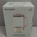 BUYDEEM K313 Travel Electric Kettle, Mini HealthyCare Beverage Kettle, Tea Maker with Heat Resistant DURAN® Glass & Durable Pro 18/10 Pro Stainless Steel, 0.6L, Cozy Greenish