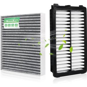 Engine&Cabin Air Filter for Tucson&Santa Cruz 2022-2026, Santa Fe&Sorento 2021-2026, Sonata 2020-2026, (Not for hybrid!) Air filter Replacement 97133L1000 28113L1000 Automotive Accessories