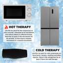 Hot & Cold Therapies Compression Sleeves Gel Ice Pack, Reusable Gel Cold Packs for Elbow, Calf, Ankle, Knee, Therapy Sprains, Arthritis, Elbow Pain, Tendonitis, Meniscus, ACL, MCL Pain Relief-Small