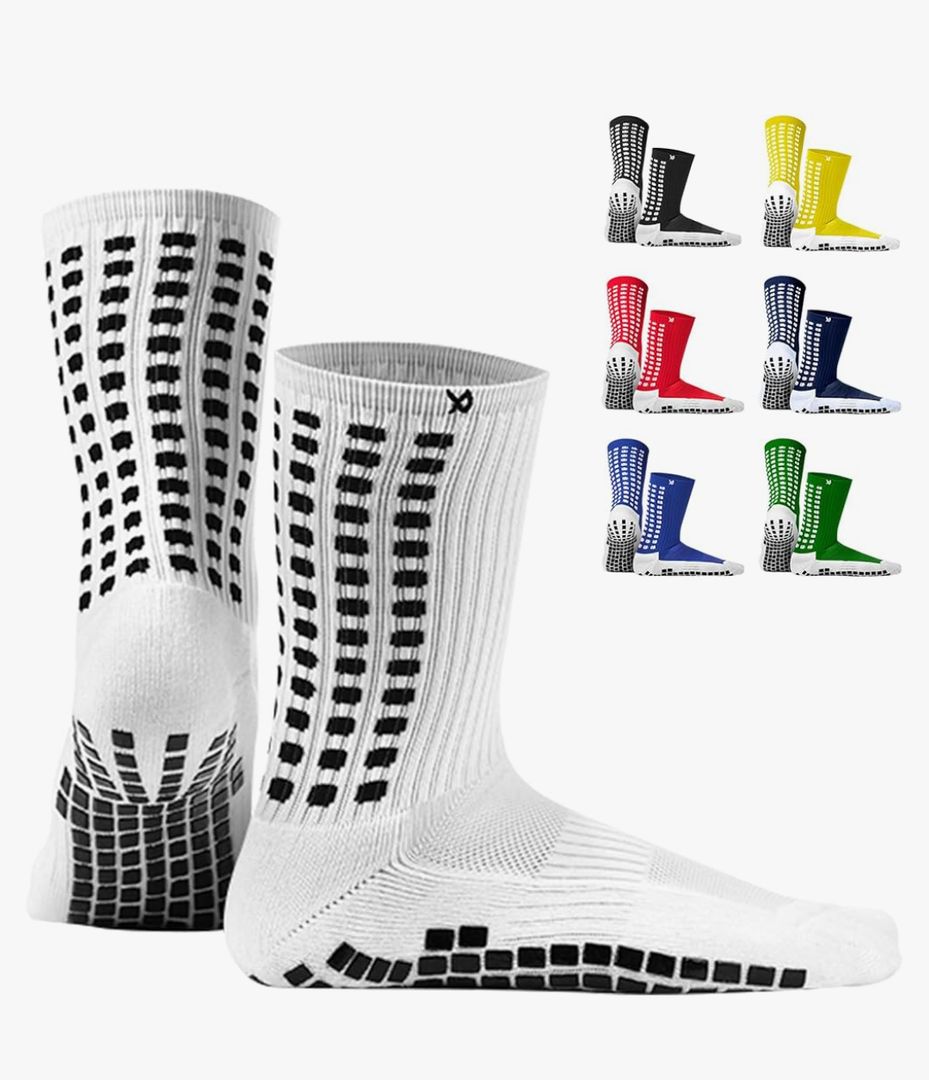 Lux Dual Grip Socks - Soccer Grip Socks for Men and Women. GripArray Performance & Comfort Small