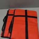 Maxcheck 2 Pcs Insulated Bags for Food Delivery XXXL Large Capacity Hot Grocery Tote Bag Reusable Warming Pizza Catering Carrier for Commercial Travel Lunch Shopping Gifts (Red)