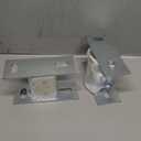 4 Pack 2 Slot U Post Base for 1-5/8" Square Strut Channel, Ground Floors Mount, 3/16" Thick