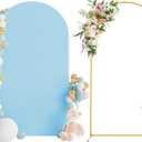 Wokceer 7.2 FT Wedding Arch Backdrop Stand and Arch Cover Metal Arch Stand with Arch Stand Cover for Birthday Party Wedding Ceremony Bridal Baby Shower Event Decor (Blue)