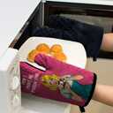 Funny Humor Sarcastic Cooking and Baking BBQ Kitchen Gadgets with Heat Resistant Silicone Non-Slip, Don't Make Me Poison Your Oven Mitts Set of 2, Gifts for Housewife Hostess Mom Aunt Sister BFF