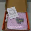 CD Player Portable Bluetooth Rechargeable: CD Players for Home 1800mAh Kegaudio Desktop Wall CD Player with Speakers with Dust Cover FM Radio USB AUX Jack Remote Control (Purple)