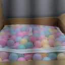 Amazon Basics BPA-Free Ball Pit Balls with Storage Bag, Crush-Proof Plastic for Toddlers Kids 12+ Months Play, 6 Pastel Colors, 1000 Count