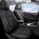 TTX Lighting Custom Fit Seat Covers for Toyota Corolla Cross Hybrid SE, XSE 2023 2024 2025,Full Set Faux Leather Corolla Cross Hybrid Seat Covers Black