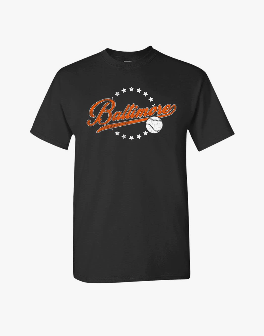 Team Vintage Style Men's T-Shirt for Baseball Fans Medium