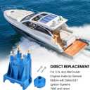 Ignition Tune Up Kit with Distributor Cap and Rotor and Spark Plug Wires Set Replacement for 3.0L 4cyl MerCruiser Engines Made by GM with Delco EST Ignition Systems - Replace 811635Q2, 816761Q14