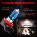 Upgraded Halogen Headlight Bulbs For Honda Civic 2016 2017 2018 2019 2020 2021 2022 2023, 9005 High Beam H11 Low Beam Lights Bulbs, 6000K White, 300% Brightness, Plug N Play, 4-Pack