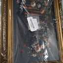 Framed Vintage Floral Wall Art - Moody Flowers Books Art Oil Painting, Vintage Wildflowers Dark Academia Floral Gallery Wall Decor Picture, Rustic Country Canvas Decor for Living Room Office 12''x16''