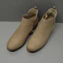 Soda CHARMER ~ Women Pointed Toe Elastic Gore Low Heel Ankle Bootie with Zipper Closure (10, Wheat Nubuck)