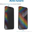Mothca Matte Privacy Screen Protector for iPhone 14 Pro Max 6.7-inch with Alignment Sticker, Anti-Spy Anti-Glare Full Coverage Tempered Glass Anti-Fingerprint Shield Smooth & No Dark, Easy to Install