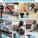 Car Vacuum Cordless, 35000PA Strong Suction Handheld Vacuum with 2 Detachable Batteries, 60Min Runtime Portable Vacuum Cleaner for Car Detailing, Pet Hair, Home Couch & Office, 350ML XL Dust Cup