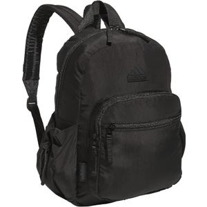 adidas Weekender Mini Backpack for Women and Men, Small Fashion Bag with Laptop Sleeve, Black, One Size