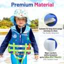 HeySplash Toddler Swim Vest, Kids Swimming Jacket Fit 30-50/50-80lbs, Child Floaties Vest wiht Safety Strap, Float Jacket for Girls/Boys on Pool,Beach,Boating, Learn to Swim Aid, M 3-6 Yrs/L 6-9 Yrs