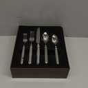 KINGSTONE Retro Rope-Pattern Silverware Set, 60-Piece Flatware Set Cutlery Set Forged with Handcrafted Texture Handles 18/10 Stainless Steel, Dishwasher Safe