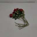 50 PCS Fake Red Roses, Artificial Red Flowers Bulk Realistic Silk Faux Rose with Stems for Wedding Decoration Anniversary Bridal Bouquet DIY Floral Arrangement Romantic Home Decor Gifts