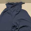 AGERWAY Womens Summer Jumpsuits Dressy Sexy V Neck Twist One Piece Outfits Sleeveless Casual Wide Leg Long Pant Rompers, Blue, Size S