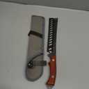12" Sharp Machete Knife with Oxford Sheath,Durable Full Tang Japanese Design,Ergonomic Wood Handle Perfect for Yard Work Chopping,Splitting and Cutting