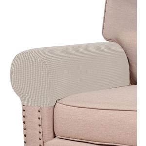 Turquoize Stretch Armrest Covers for Chairs and Sofas Couch Arm Covers for Sofa Spandex Jacquard Armrest Cover Anti-Slip Furniture Protector Armchair Slipcovers for Recliner Set of 2, Island Fossi