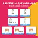 Picture My Picture Prepositions ABA Therapy Cards, 40 Real Photos, Age 3+, 5.9" x 3.9"