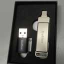 Gulloe 512GB Flash Drive Intended for iPhone, Memory Stick Storage for Photos and Videos Backup, Compatible with iPhone iPad Android PC, Plug and Play, No Application Required (Metal Silver)