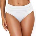 Women's Bathing Suit Bottoms White Size XL