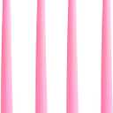 10 inch Pink Taper Candles-Set of 4 Tapered Candle, Tall Candlesticks,Home Dinner Candle, Party, Wedding, Halloween, Christmas Candles(9.9 inch, Pink)